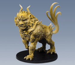 Rising Sun - Komainu - peinture