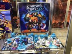 Starcadia Quest - Matériel du jeu en vitrine à la Gencon