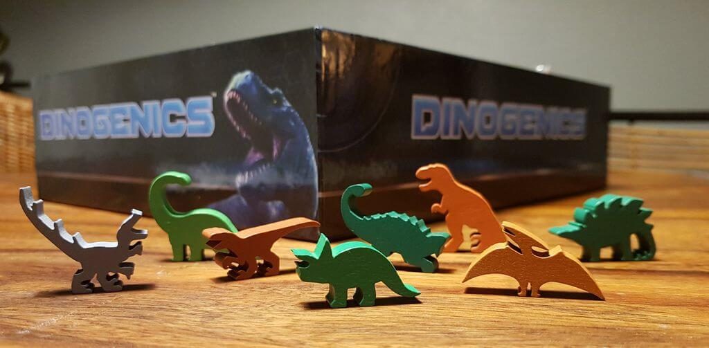 Jeu Dinogenics - Kickstarter par Ninth Haven Games - meeples