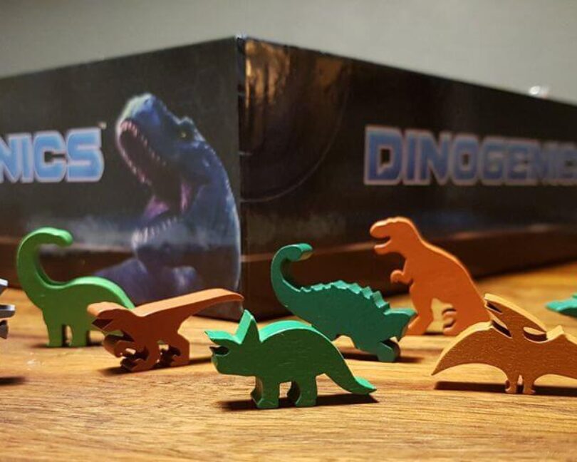 Jeu Dinogenics - Kickstarter par Ninth Haven Games - meeples