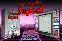 roll & write collection - fous le camp dugland - par cosmo duck