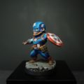 jeu Marvel United - peinture de Captain America