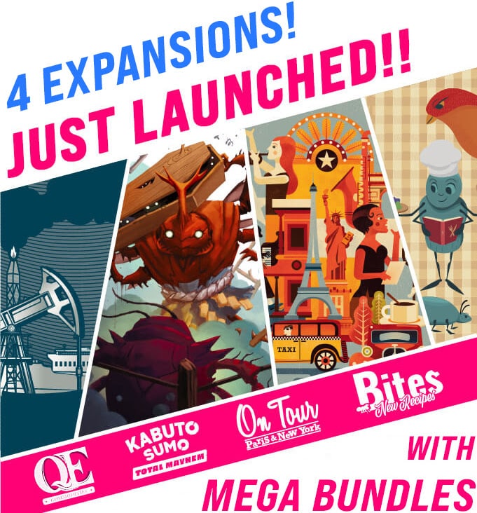 Expansions for Kabuto Sumo, QE, On Tour Bites