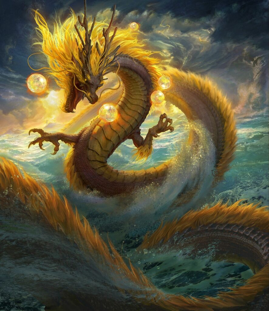 Oceans Legends of the Deep - par North Star Games - The Dragon King from a Chinese legend