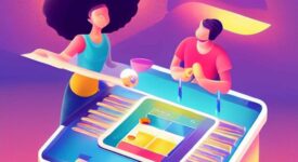 Actualité ludique - Revue hebdo - Un couple jouant à des jeux de société, Vector art